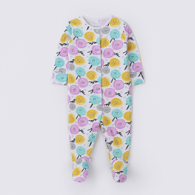 Пижама с цветами пуговками